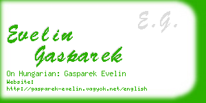 evelin gasparek business card